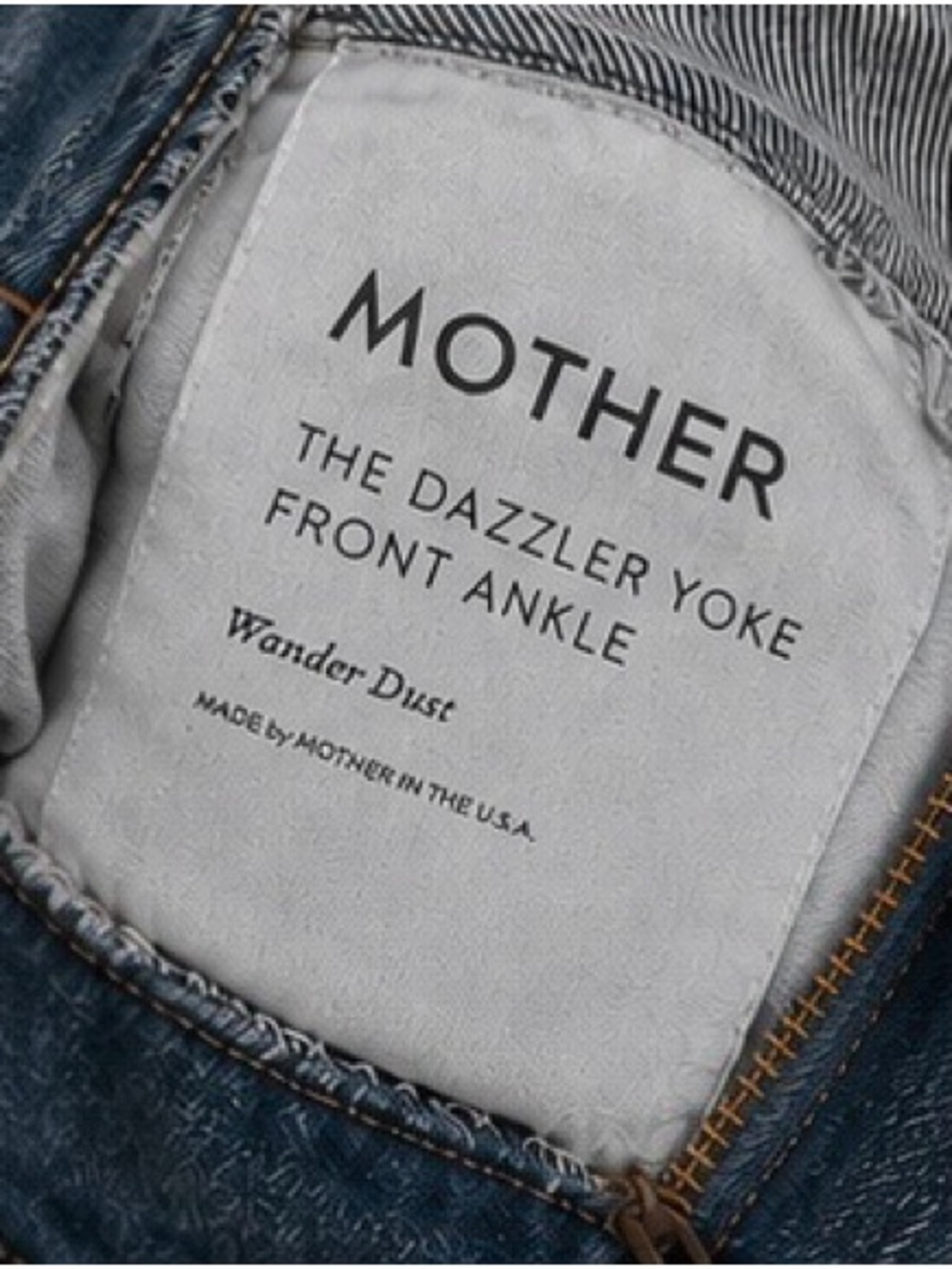 MOTHER The Dazzler Yoke Front Ankle Jeans – Wander Dust Wash – Size 26 - Picture 4 of 10